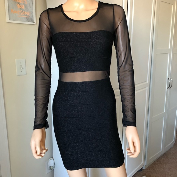 Forever 21 Dresses & Skirts - ❄️HP!❄️Sheer Bandage Dress